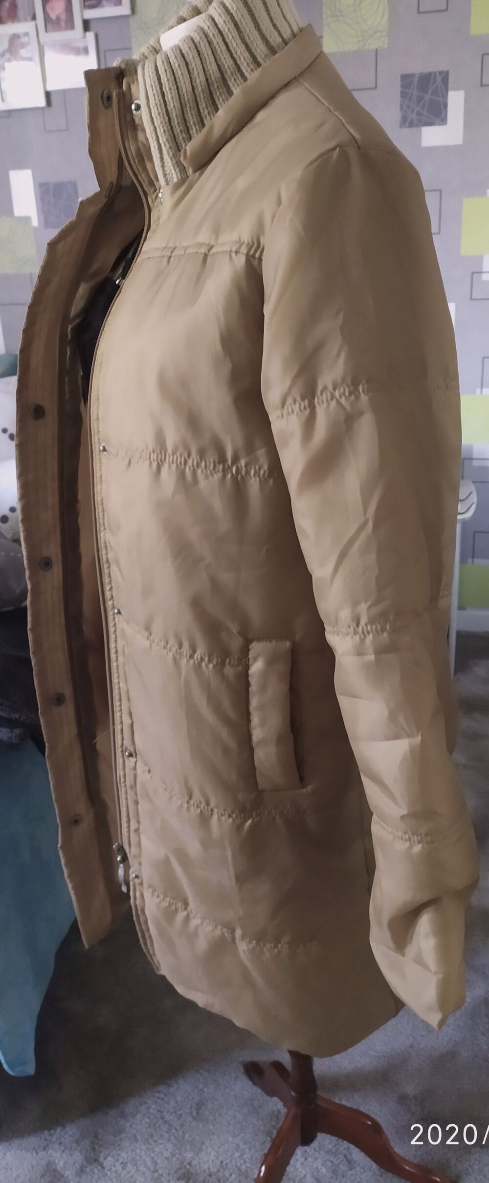 veste matelass&eacute; beige carla faustini Vtements