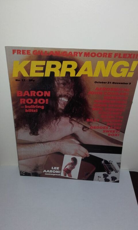 Kerrang N27 - October 21 1982 (UK Magazine) avec Baron Rojo 40 Angers (49)