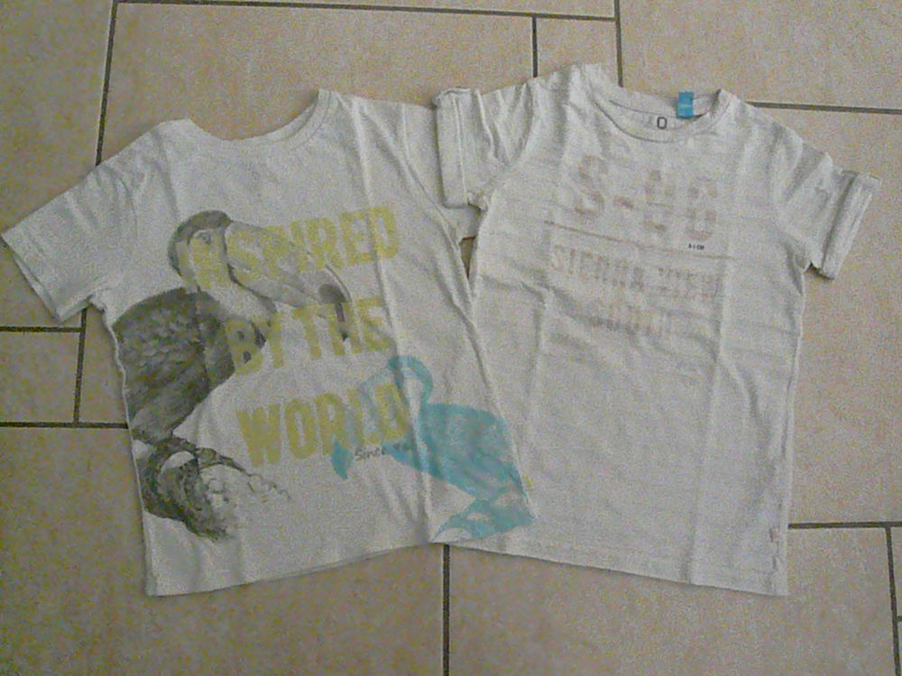 Lot de 2 tee-shirts gar&ccedil;on Okaidi 5 ans (n&deg;12) Vêtements enfants