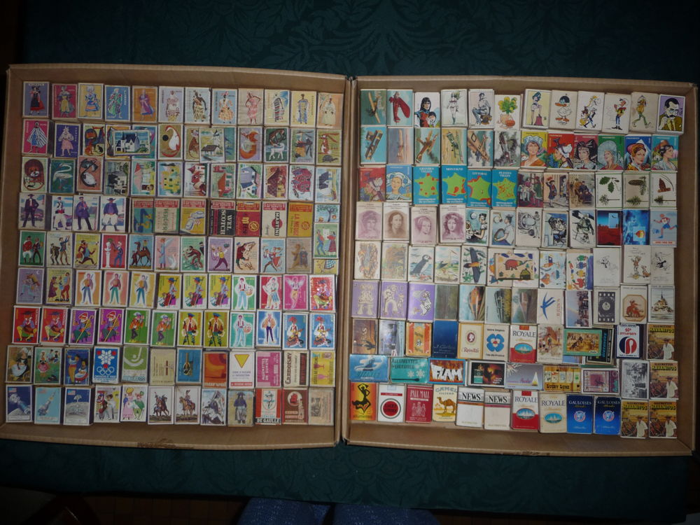 Collection de bo&icirc;tes d'allumettes du monde (31 pays), ann&eacute;es 