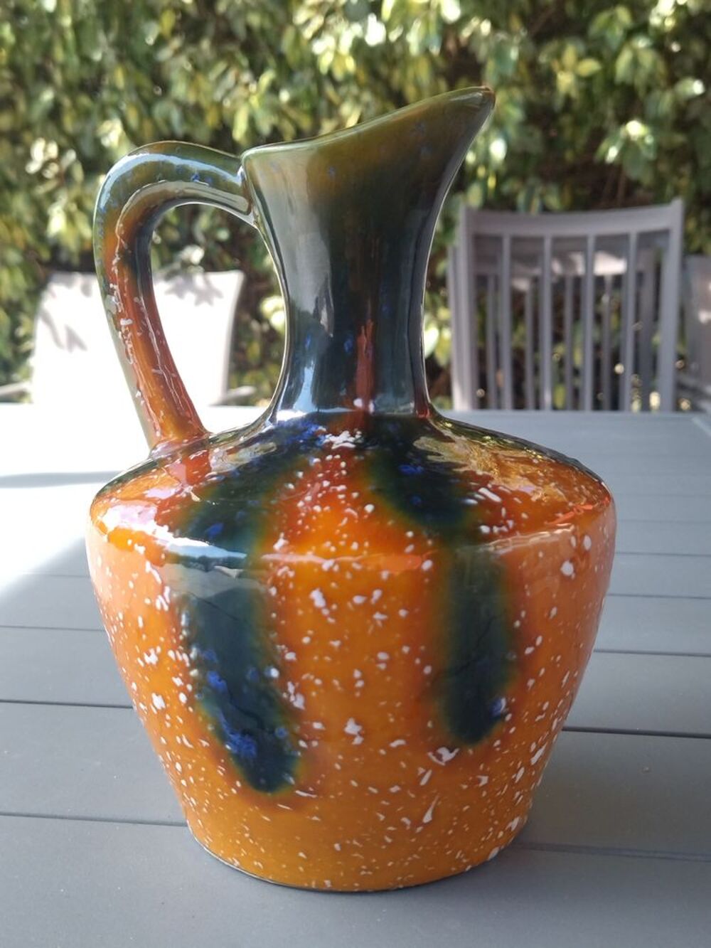 RARE Pichet vintage C&eacute;ramique PO&Euml;T-LAVAL - Mod&egrave;le "Savoie" Décoration