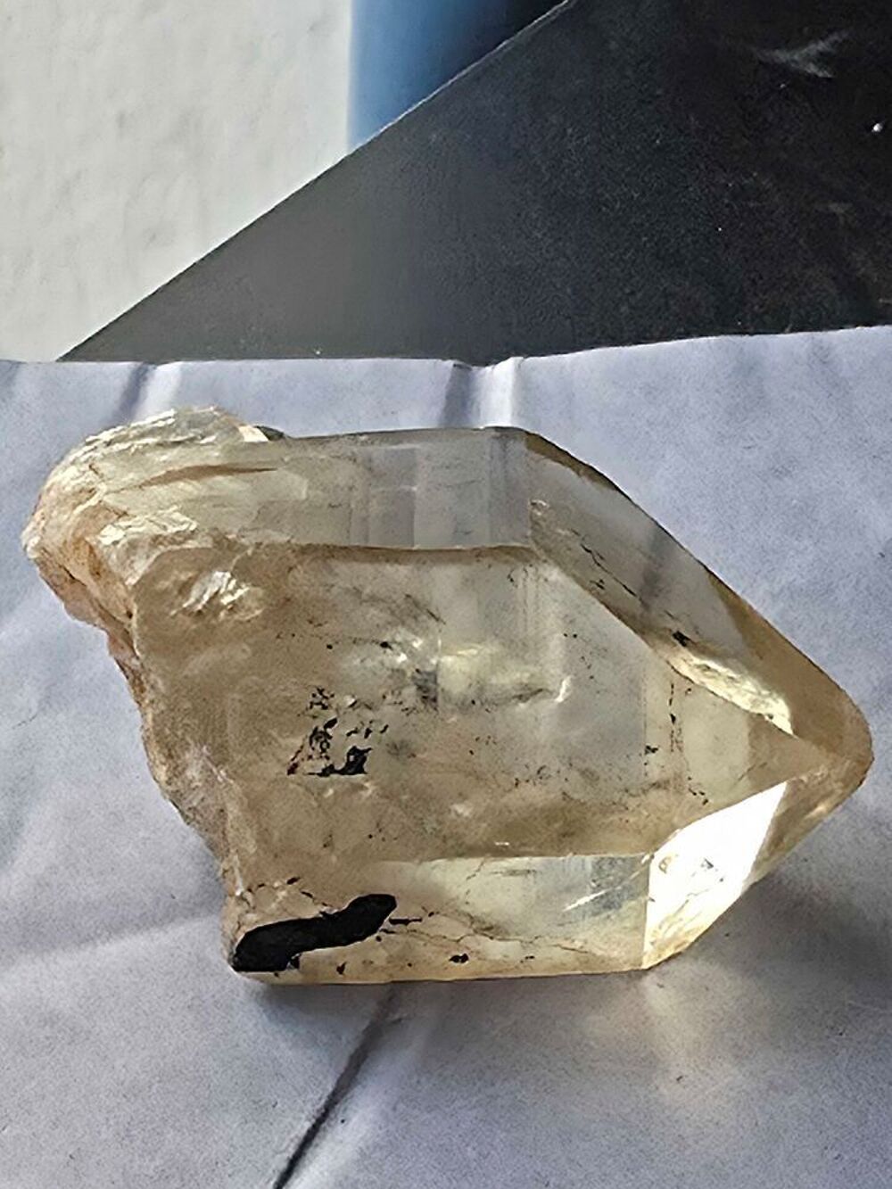 Monocristal Citrine Naturelle du Congo 88g-Pierre de Collection 