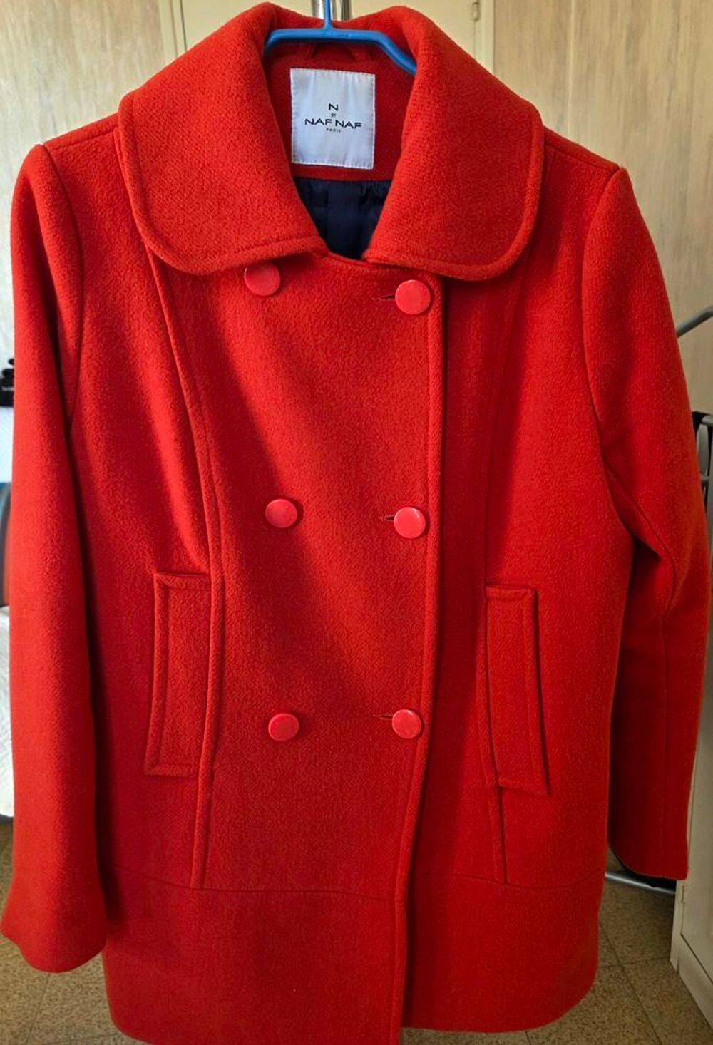 Manteau Naf Naf couleur corail Vêtements