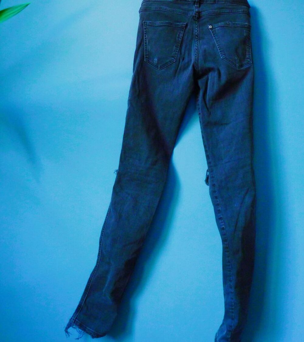 Pantalon Jean Fille 12 ans Gemo slim rock TBE 25 /32 noir Vêtements enfants