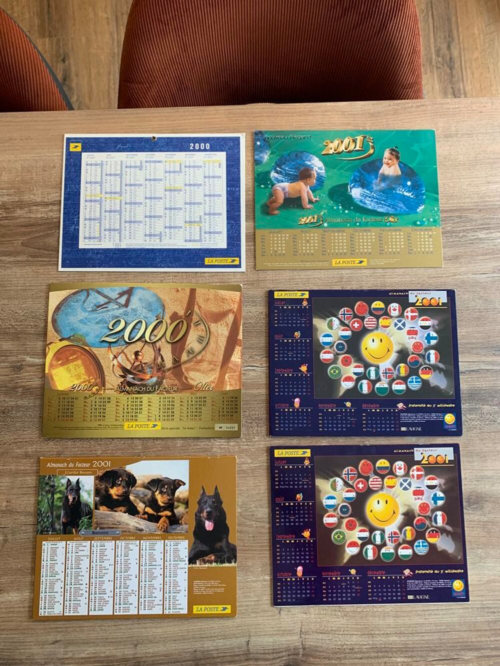 Lot de 6 calendriers 