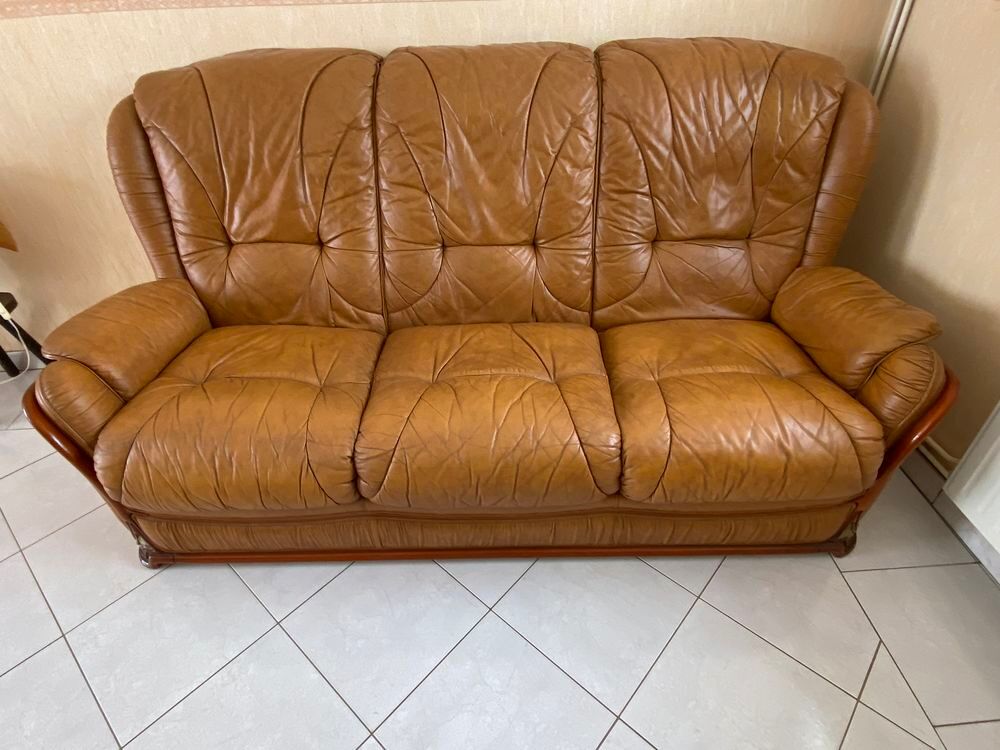 CANAPE CUIR Meubles
