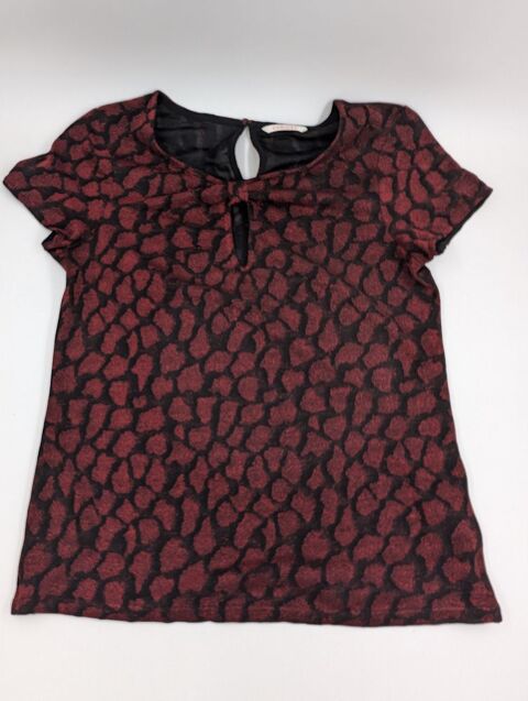 T-Shirt Camaïeu noir et rouge pailleté taille M pour femme 2 Vulbens (74)