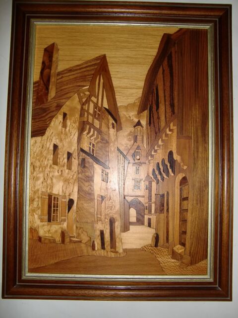 Tableau en marqueterie  Maisons  colombages  250 Rueil-Malmaison (92)