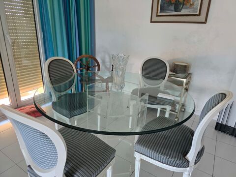 table de salon en verre, lignes roset Nice (06)