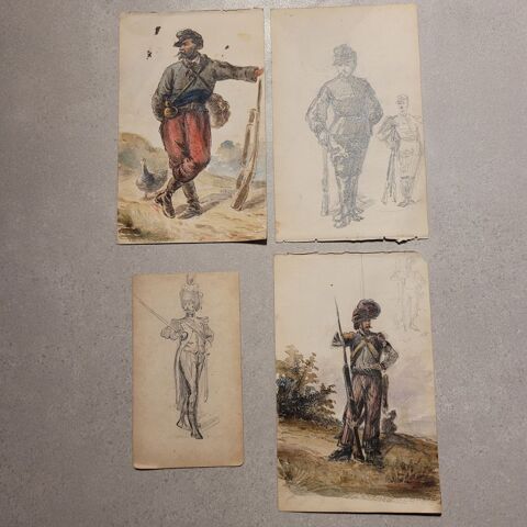 DESSINS  / AQUARELLES H . LEROUX 230 Royan (17)