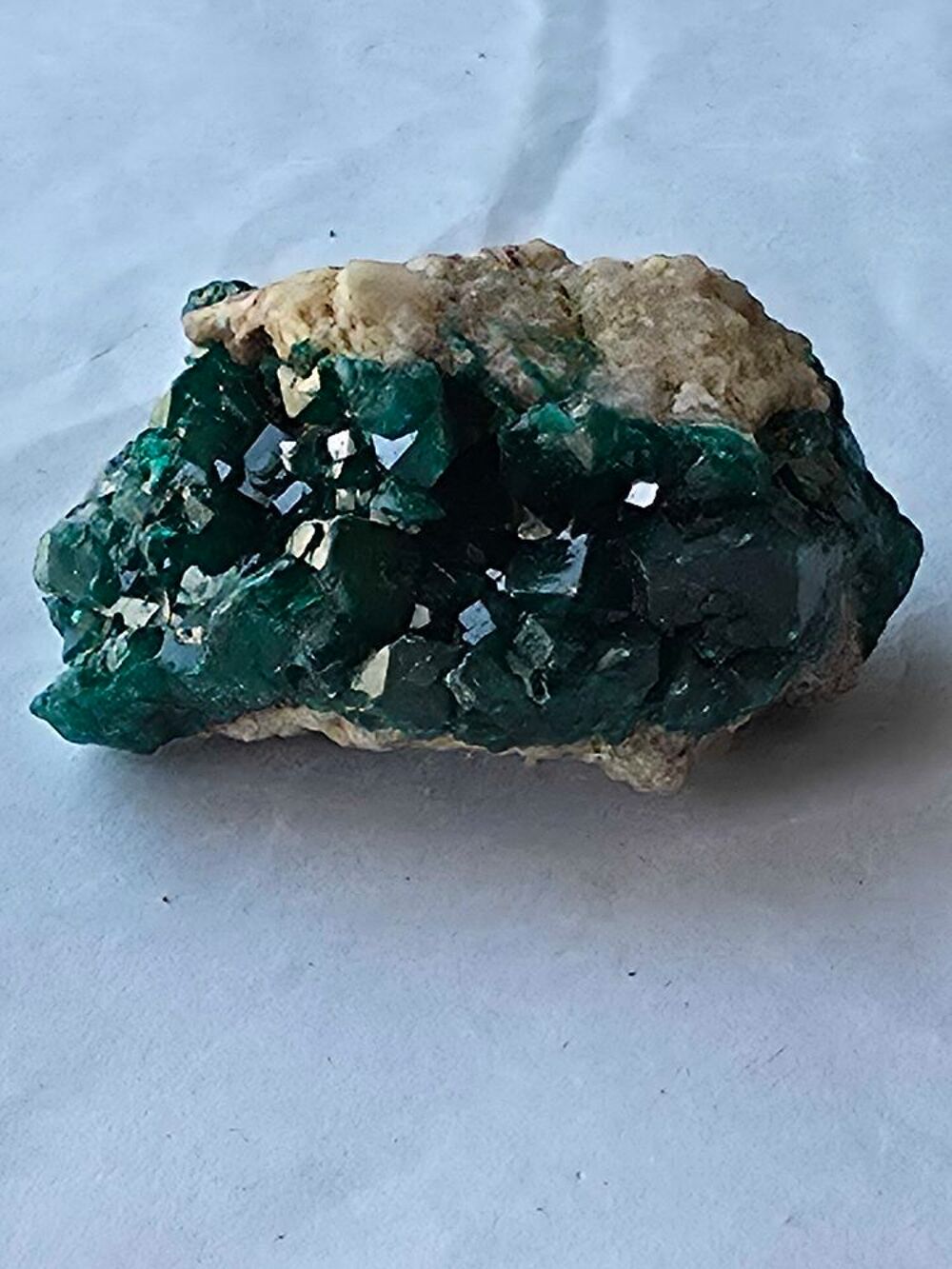 Min&eacute;ral Dioptase Cristaux Emeraude-Collection Congo 