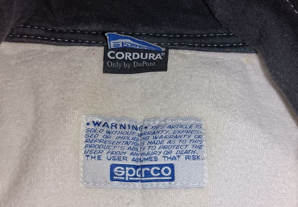 COMBINAISON PILOTE SPARCO CIK-FIA TAILLE LXL 58/60 +MINERVE Sports
