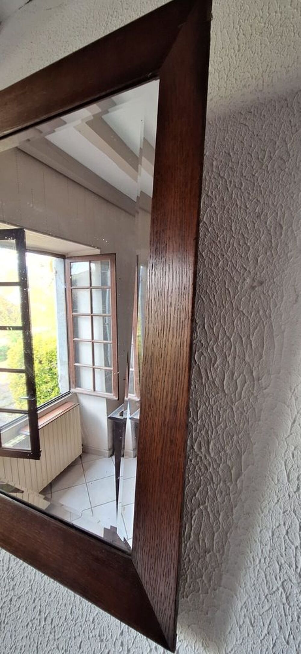 Grand miroir biseaut&eacute; XVIII e Décoration