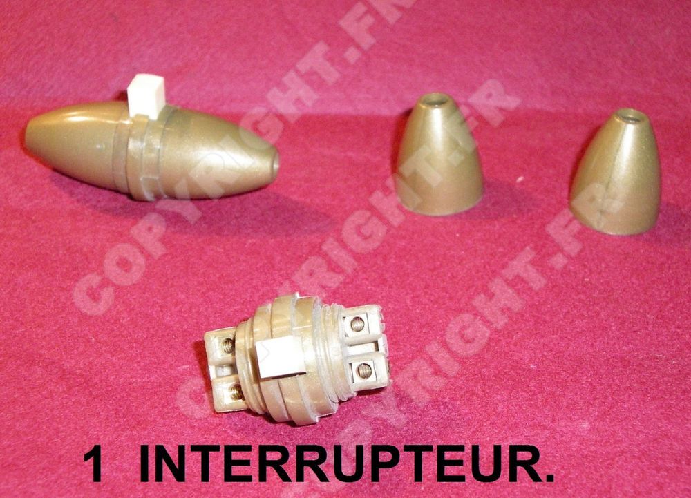 4 ANCIENS INTERRUPTEURS OLIVE COULEUR AU CHOIX ART D&Eacute;CO, LOF Bricolage