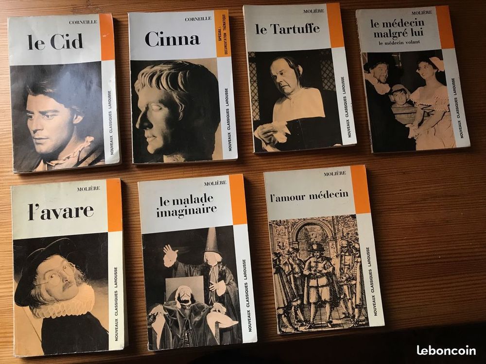 Daudet Moli&egrave;re Corneille Hom&egrave;re Livres et BD