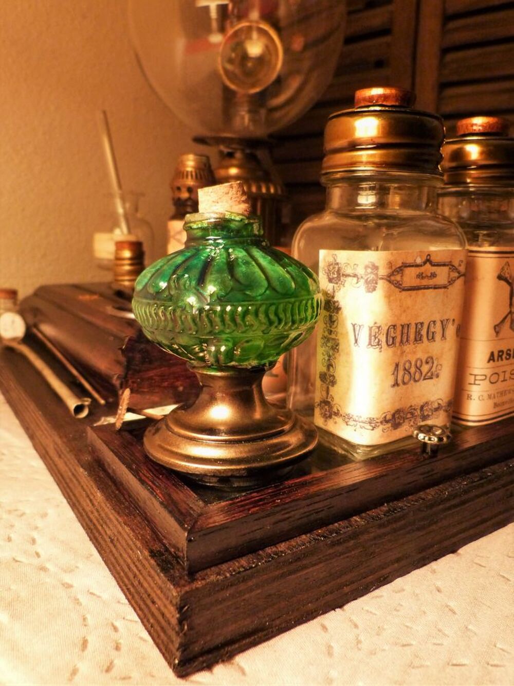 Labo de Curiosit&eacute;s "APOTHECARY EXPERIENCE" Cr&eacute;a. Steampunk Décoration