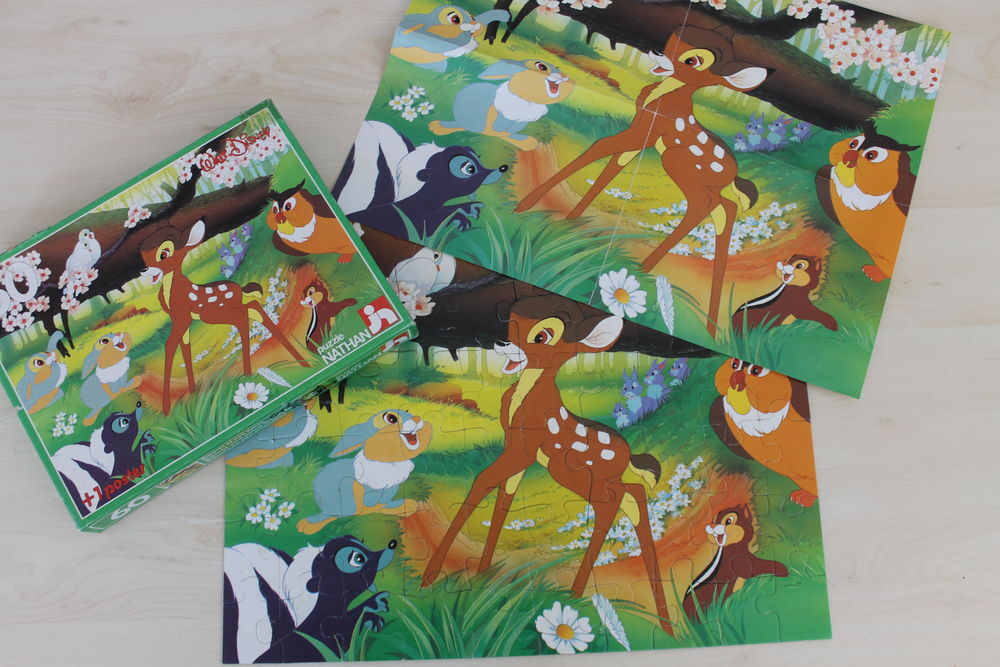 2 puzzles x60P Disney Bambi &amp; ses amis / Picsou Riri Fifi.. Jeux / jouets