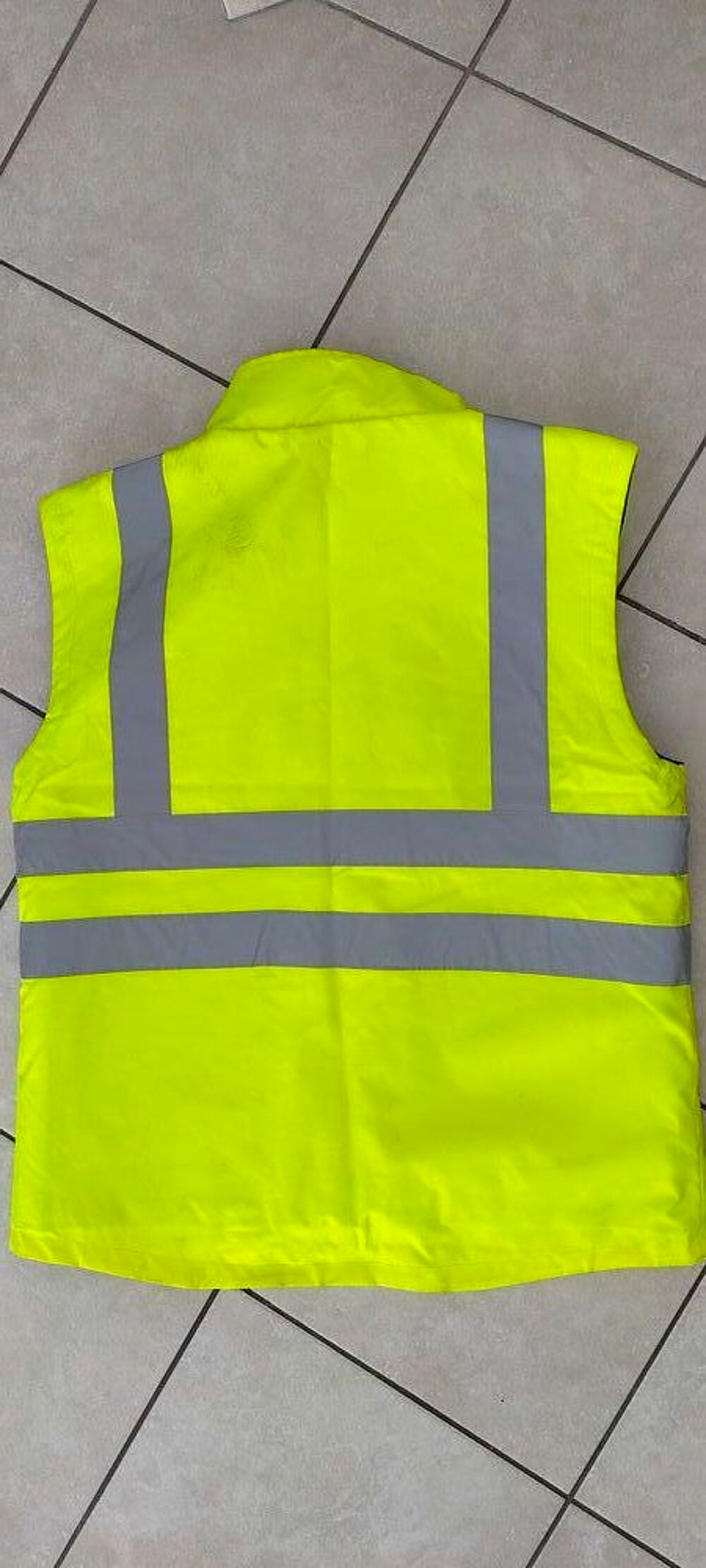 GILET DE CHANTIER FLUO DOUBL&eacute; POLAIRE Bricolage