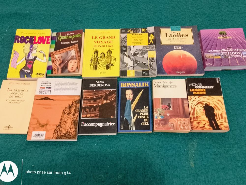 Livres, romans, divers, vendus en lots de 5, au choix Livres et BD