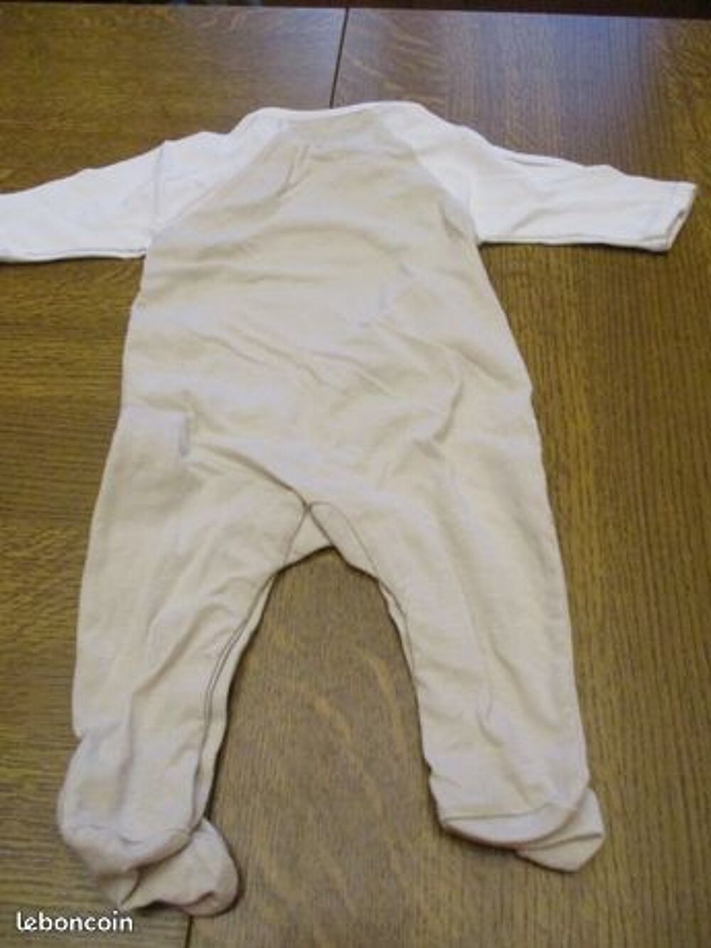 Pyjama 1 mois marron clair et blanc mixte Vêtements enfants