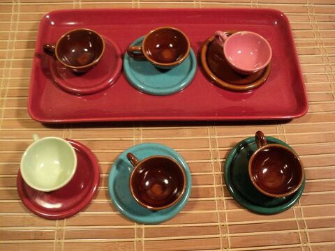 Service 6 Tasses Céramique Kéraluc Quimper 25 Loches (37)