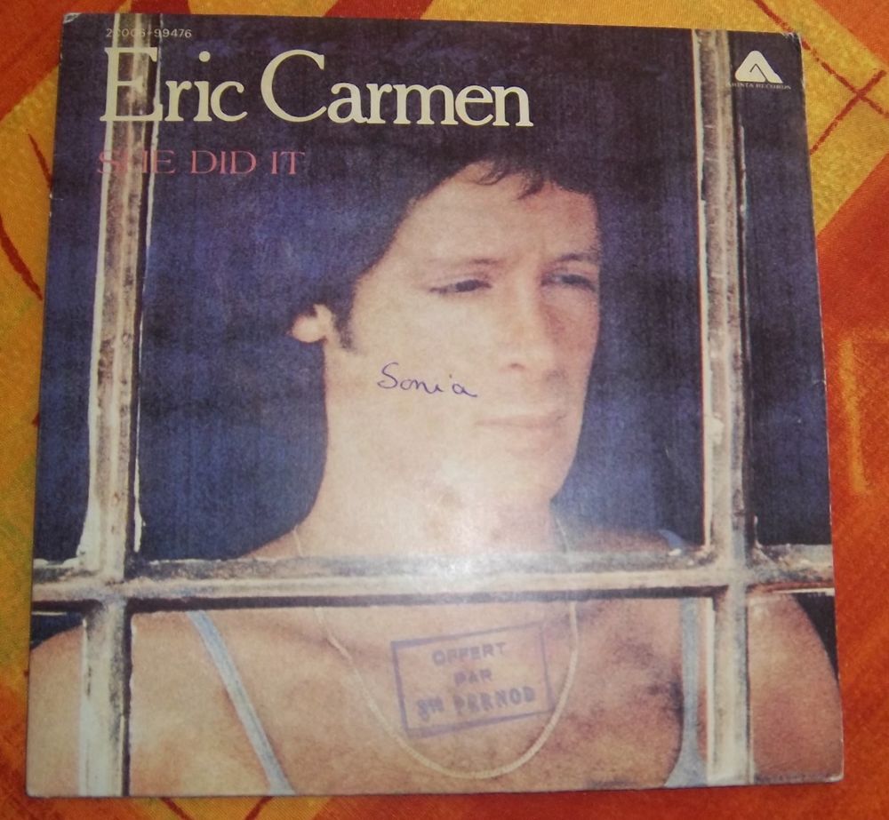 Eric Carmen she did it 45 tours CD et vinyles