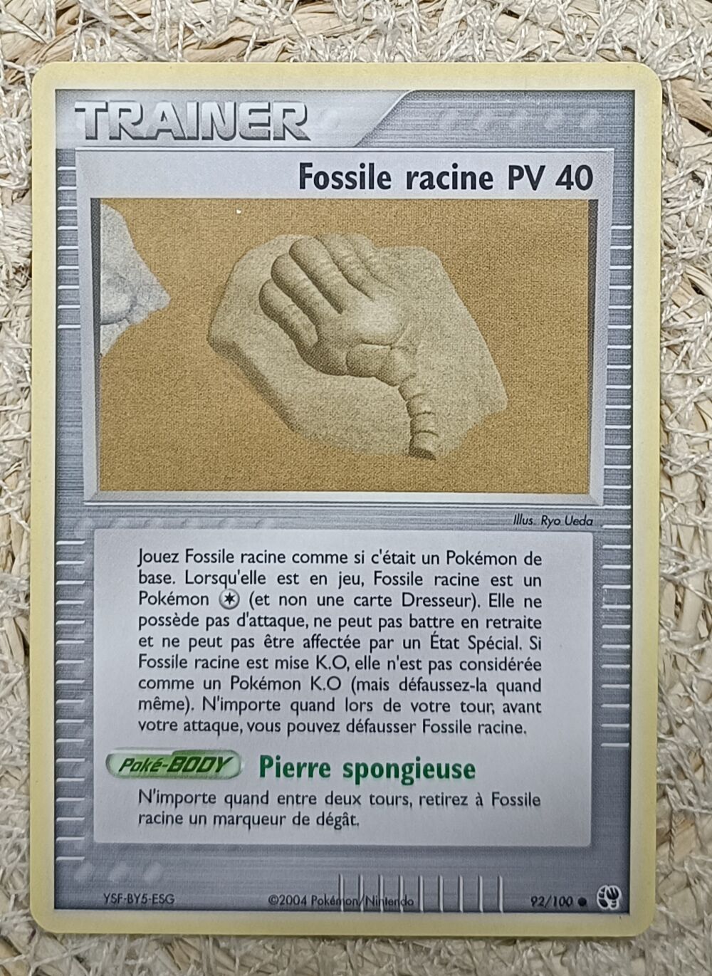 Carte Pok&eacute;mon - Fossile racine PV 40 - 92/100 Jeux / jouets