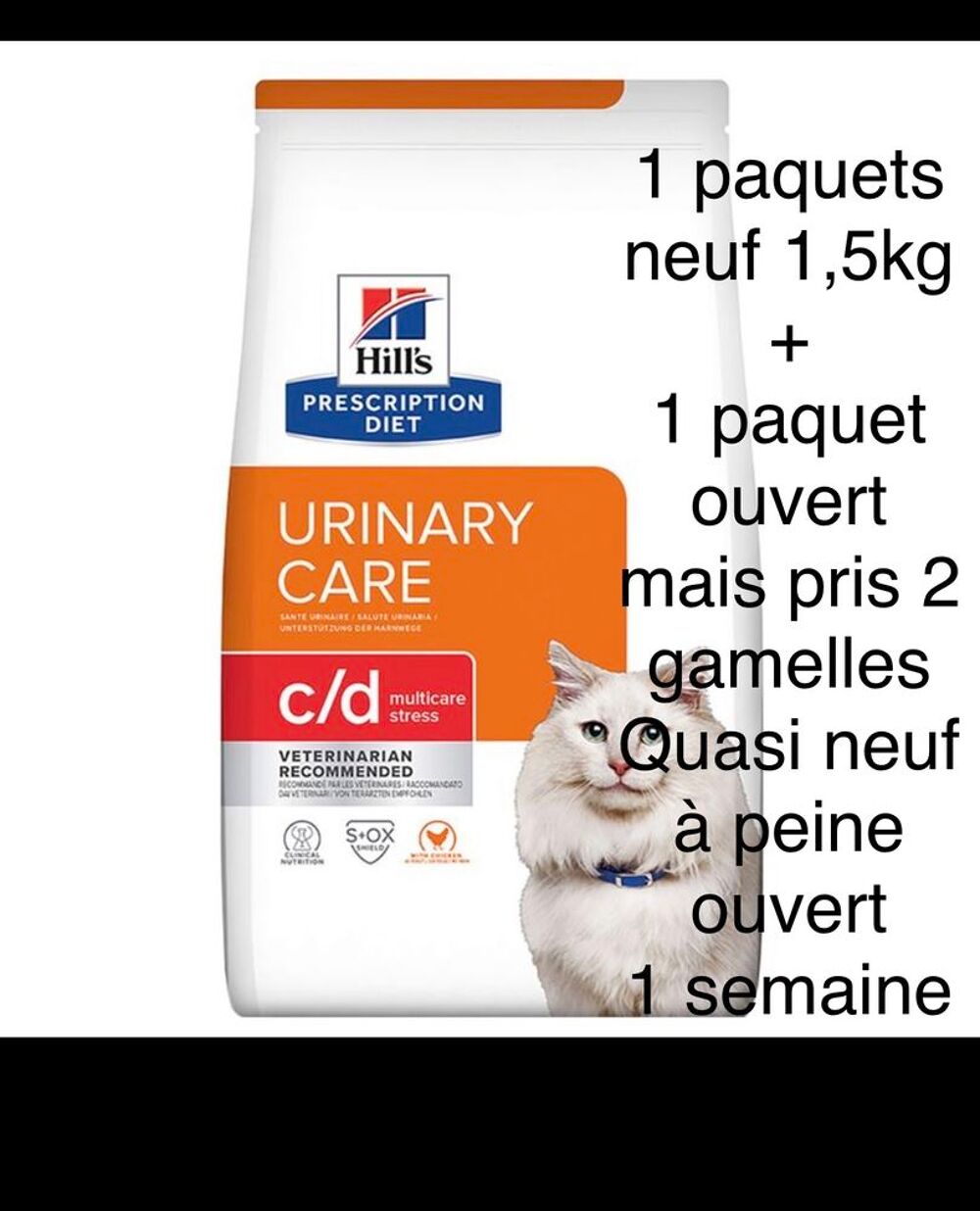   Lot croquette Hills et sachet almo urinaire  