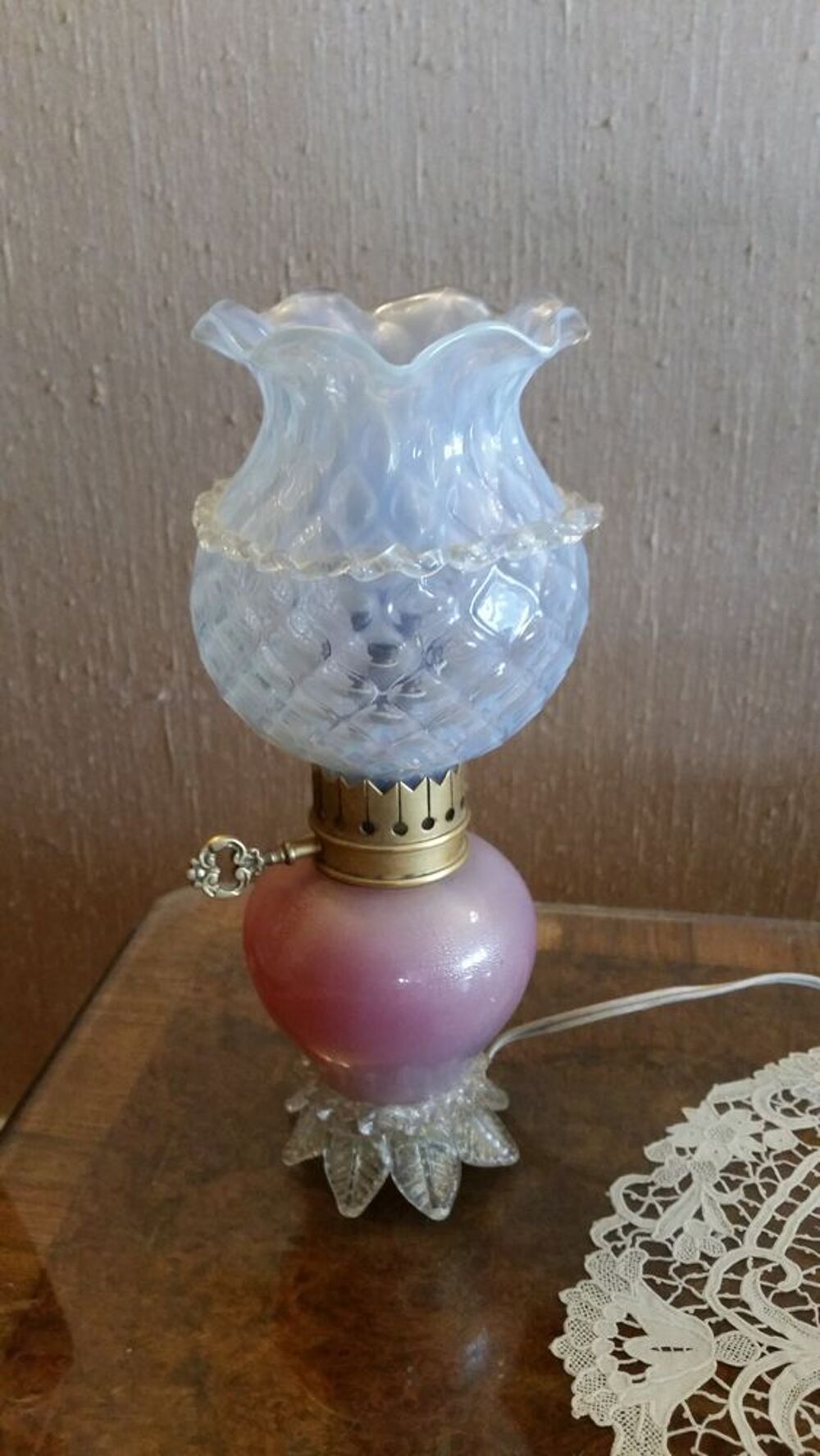 Lampe "chevet" a poser cristal Murano Décoration