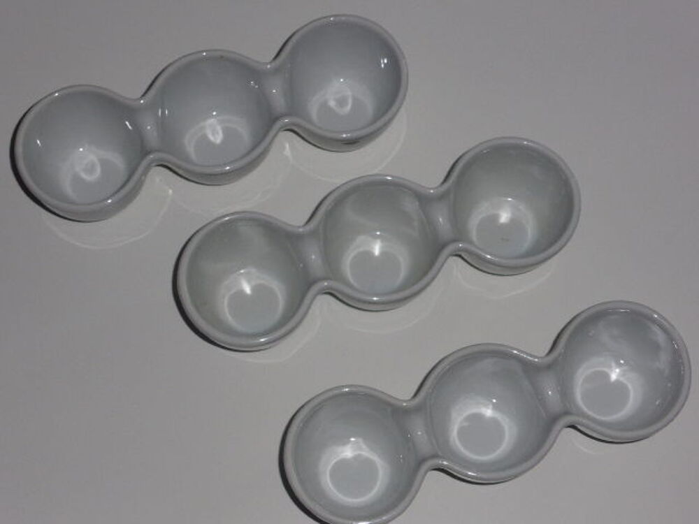 Lot de 3 verrines / ramequins 3 compartiments Cuisine