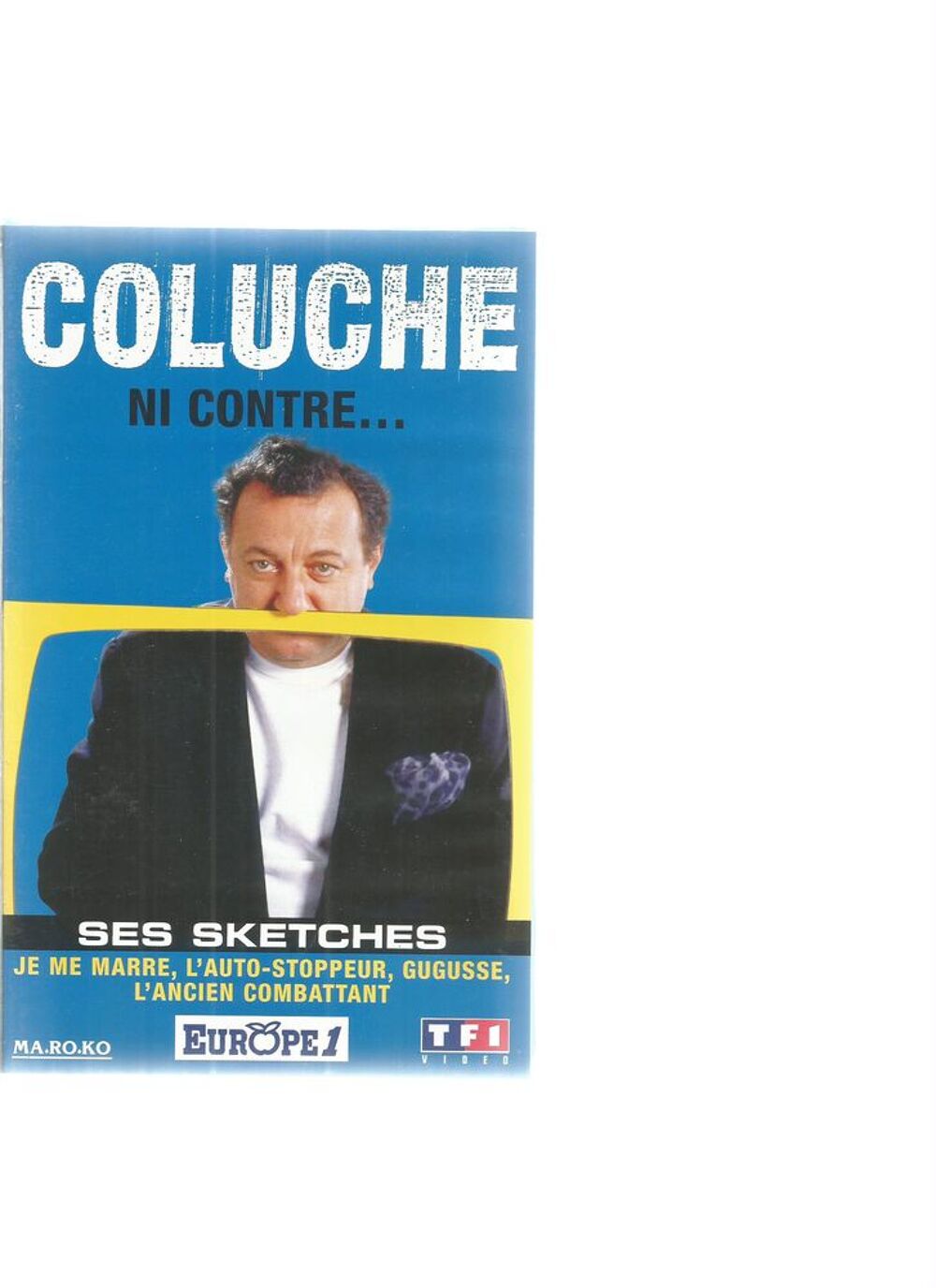 Coluche - ni contre - cassette vhs - livraison possible 