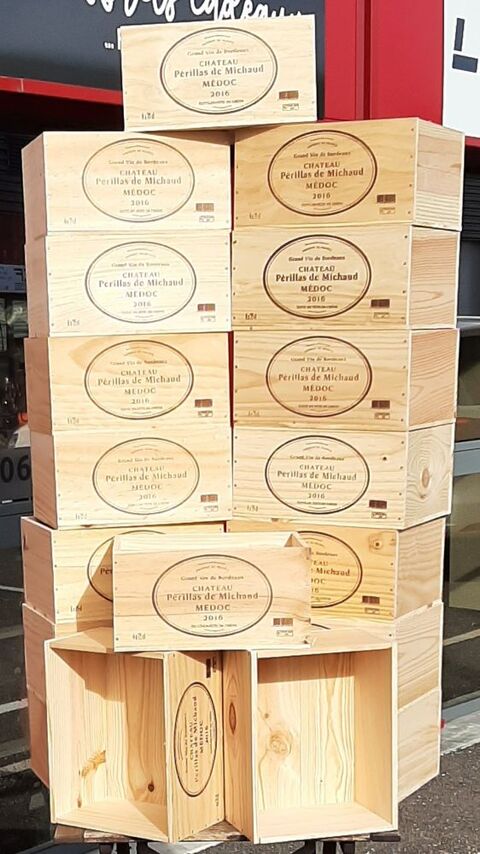 Lot de caisses en bois de vins vides / basiques 5+1 OFFERTE  30 Plaisance-du-Touch (31)