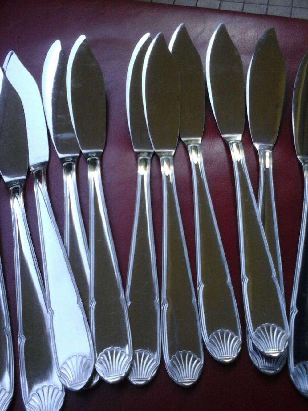 Couteaux/fourchettes &agrave; poisson Cuisine