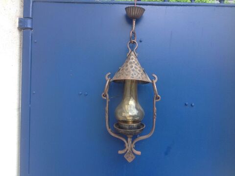lampe style lampe  ptrole en fer forg  repeindre 5 Senlis (60)