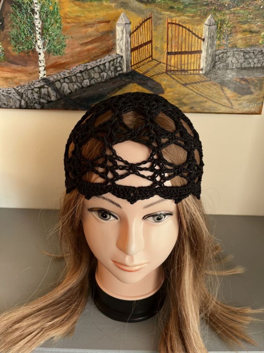 Chapeau Toque Bonnet Bob Noir Vêtements