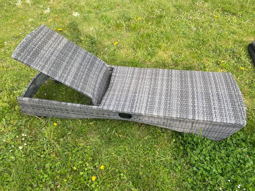Fauteuil de jardin avec housse matelas 1m90 confortable Jardin