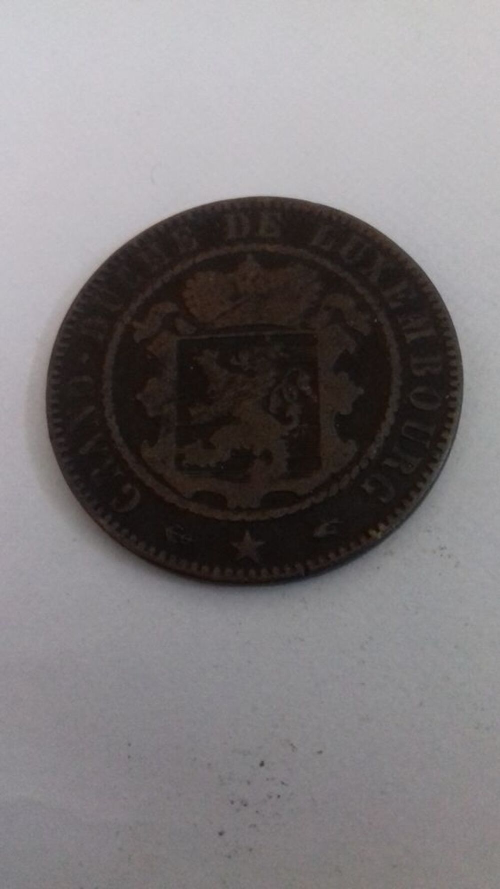 Pi&egrave;ce 10c Luxembourg 1855
