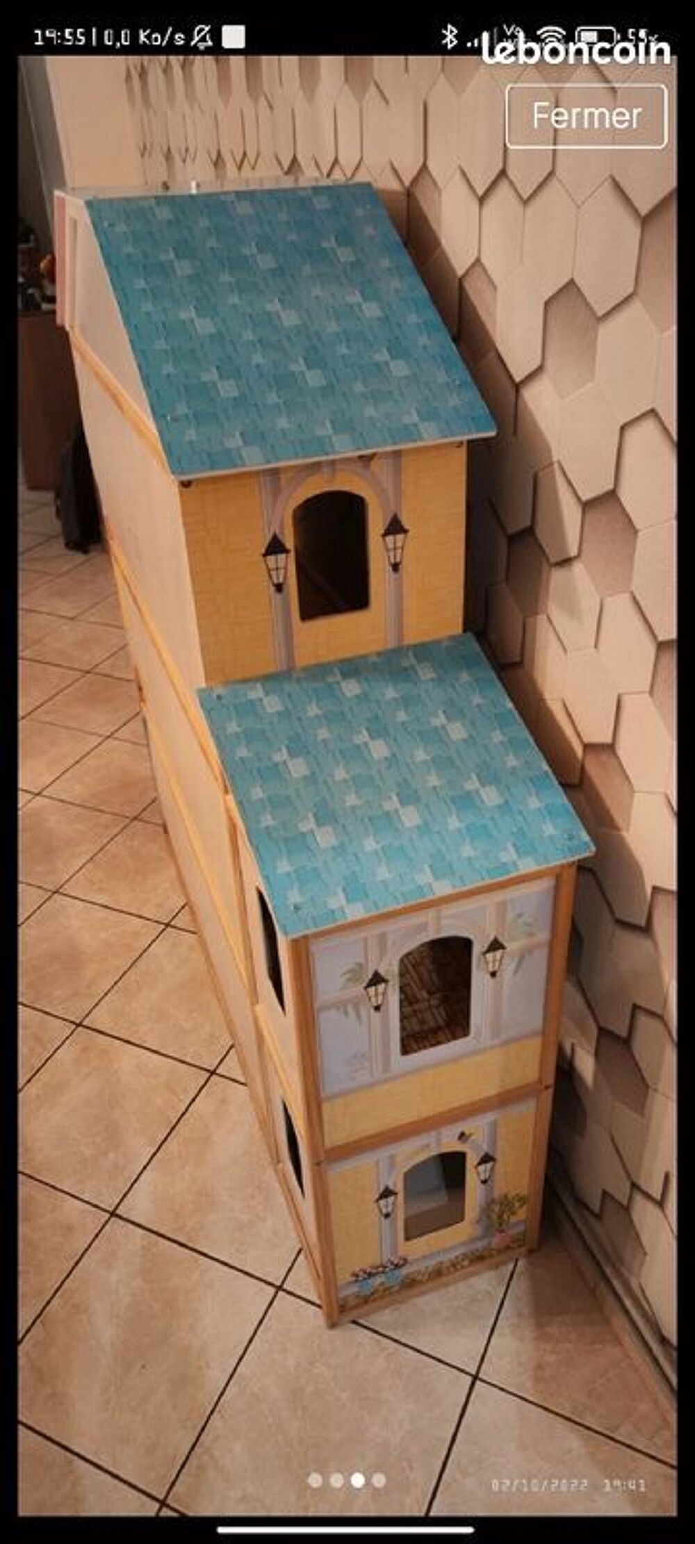 Maison de poup&eacute;es en bois Mobilier enfants