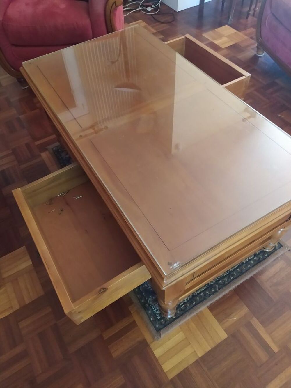 Table basse en bois meurisier Meubles