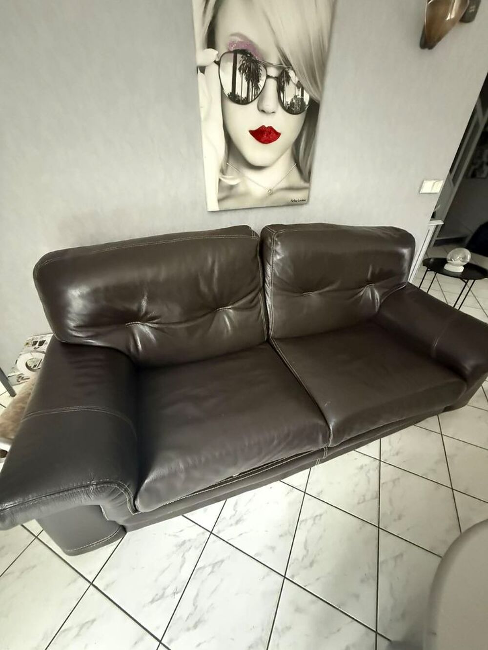 Canap&eacute; en cuir Meubles