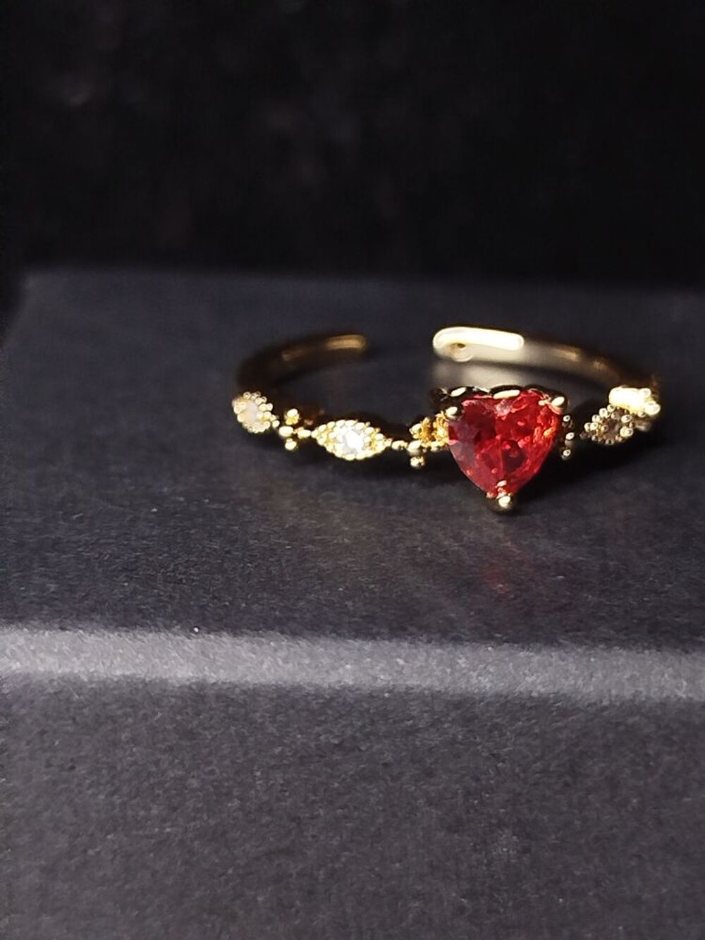 Bague avec un coeur diamant Bijoux et montres