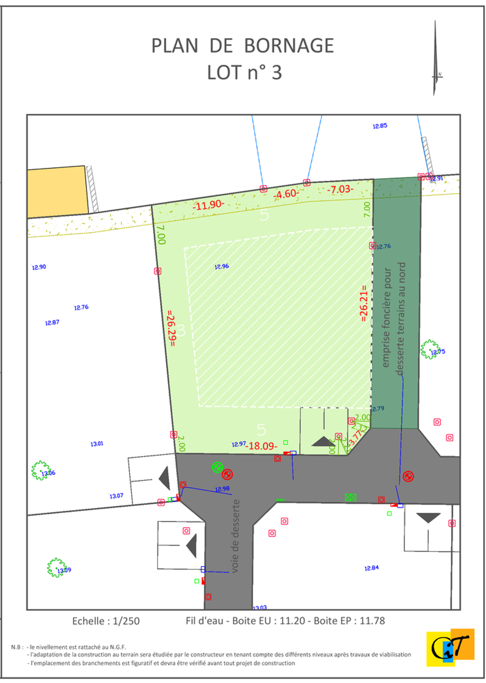 Vente Terrain Terrain constructible viabilisé n°3- Clos Kerandro Loctudy Loctudy