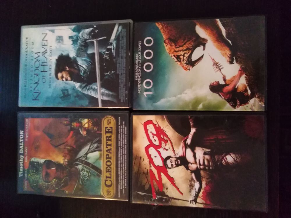 Lot de 4 films historique DVD et blu-ray