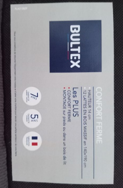 Literie double BULTEX Angers (49)