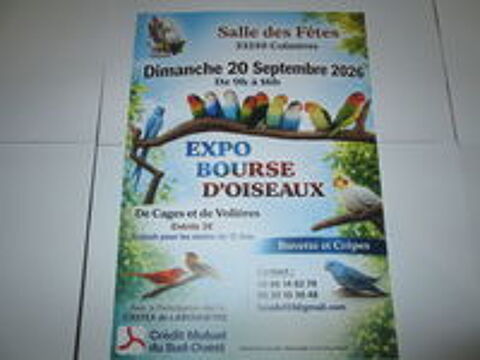   EXPO/BOURSE D'OISEAUX Coimères 33210 