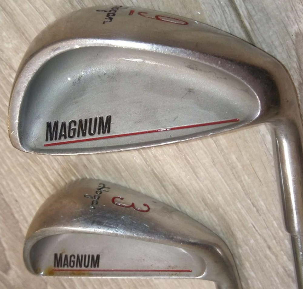2 Fers 8&amp;9 de Golf Ben Hogan Magnum en Acier pour Homme TBE Sports