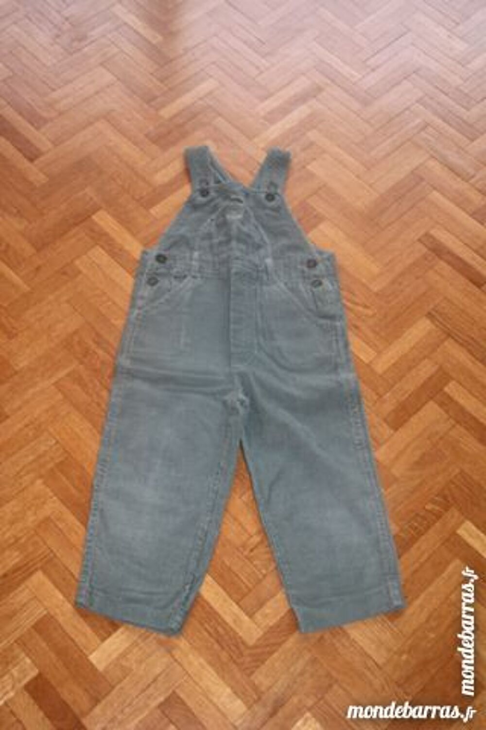 Salopette velours fines raies (V13) Vêtements enfants