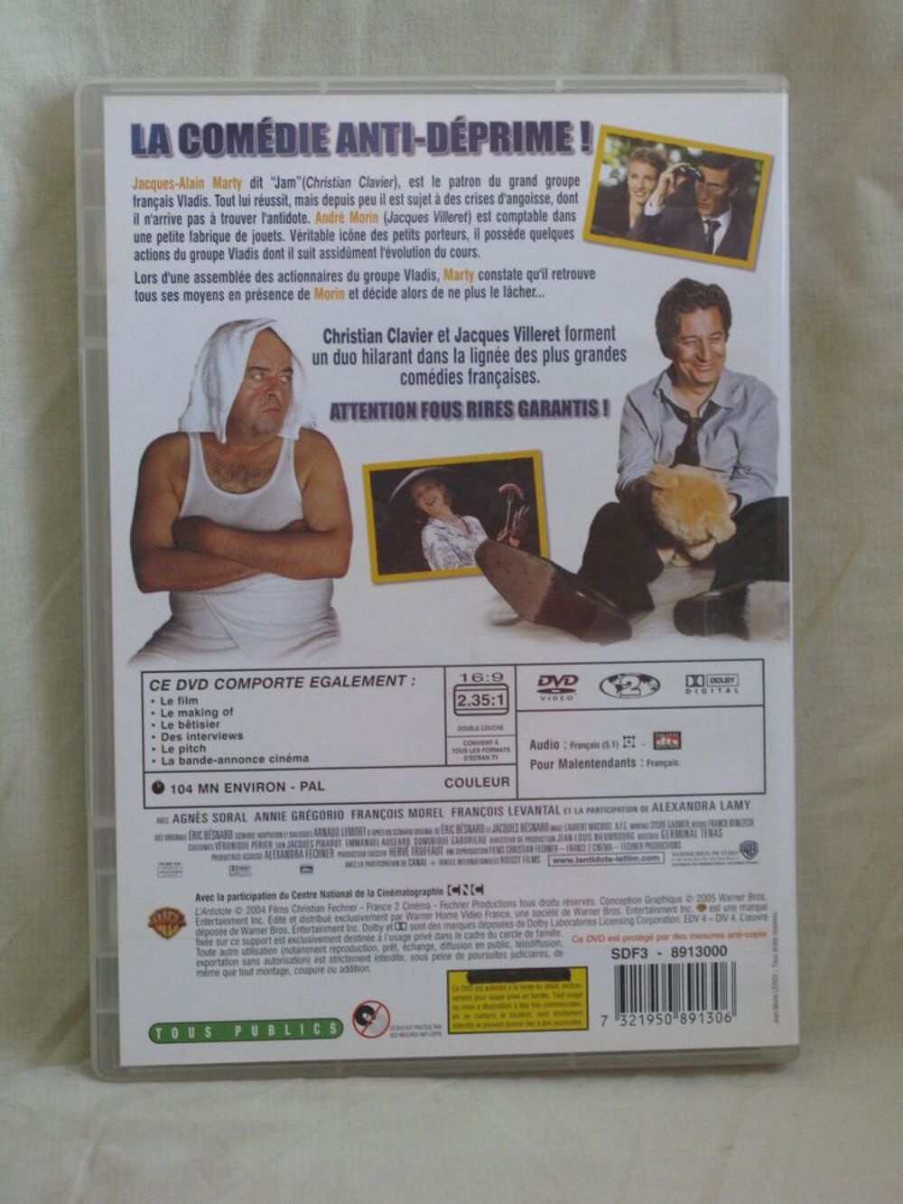 L'Antidote DVD et blu-ray