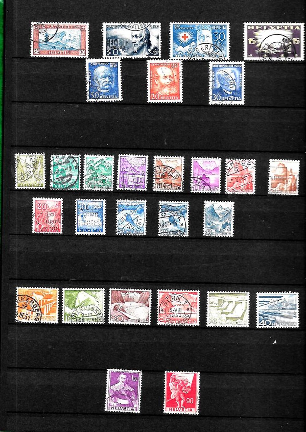 Timbres de SUISSE 