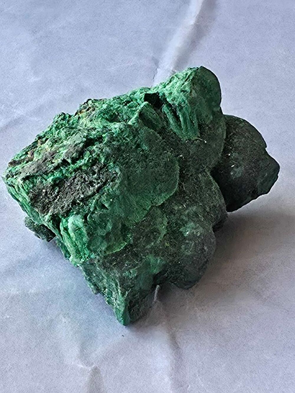 Pierre Naturelle Malachite Stalactite Fibreuse Katanga RDC 58g Collection 